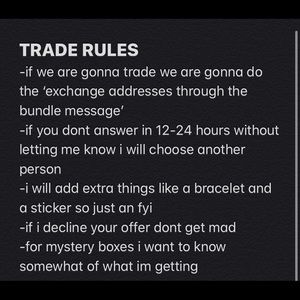 Trade rules